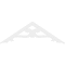 Ekena Millwork Pitch Brontes Architectural Grade PVC Gable Pediment, 72"W x 24"H x 1"P (8/12) GPP072X024X100BRO - alternate 2